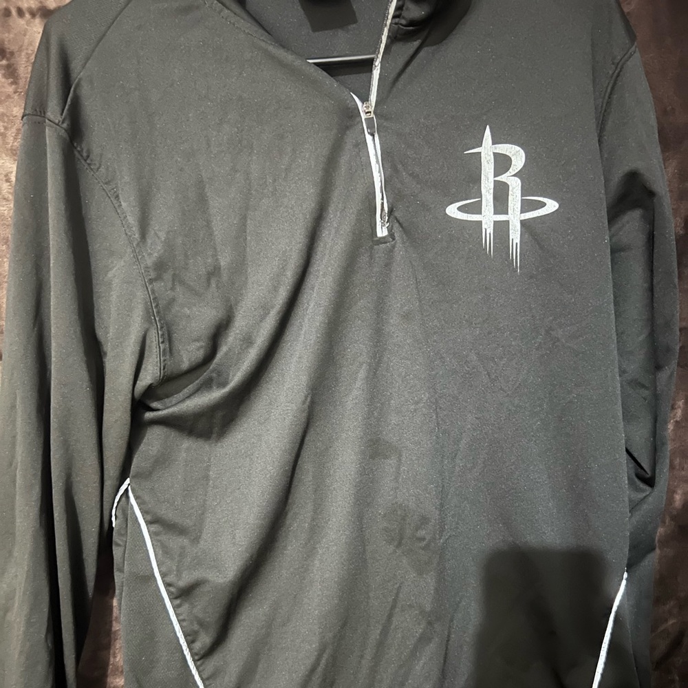 Houston Rockets Half Zip Sweater Size Medium